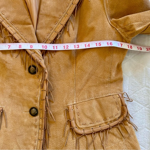 Scully Vintage Genuine Suede Leather Women’s Tan Fringe Jacket. Size Medium - Picture 11 of 12